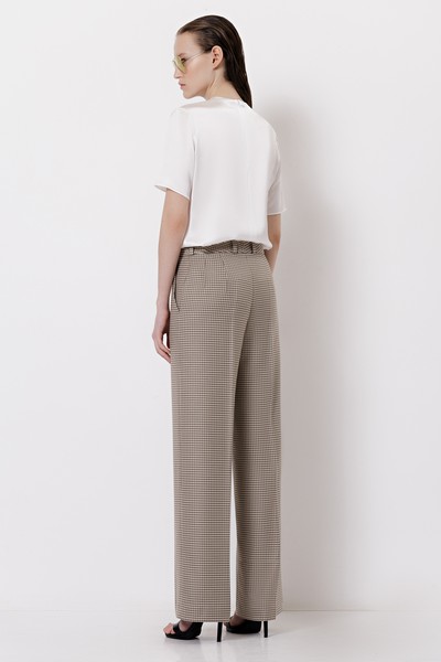 Trousers VASSA&Co, пол female, цвет brown, фото №5