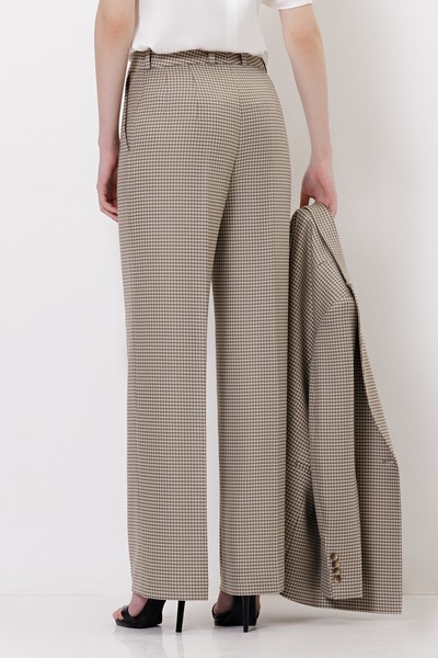 Trousers VASSA&Co, пол female, цвет brown, фото №4