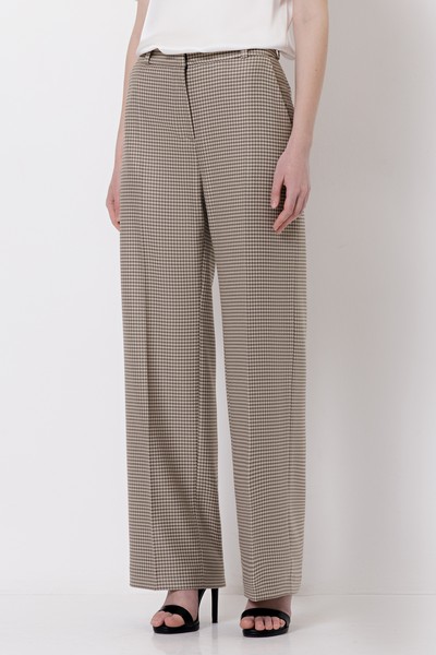 Trousers VASSA&Co, пол female, цвет brown, фото №3