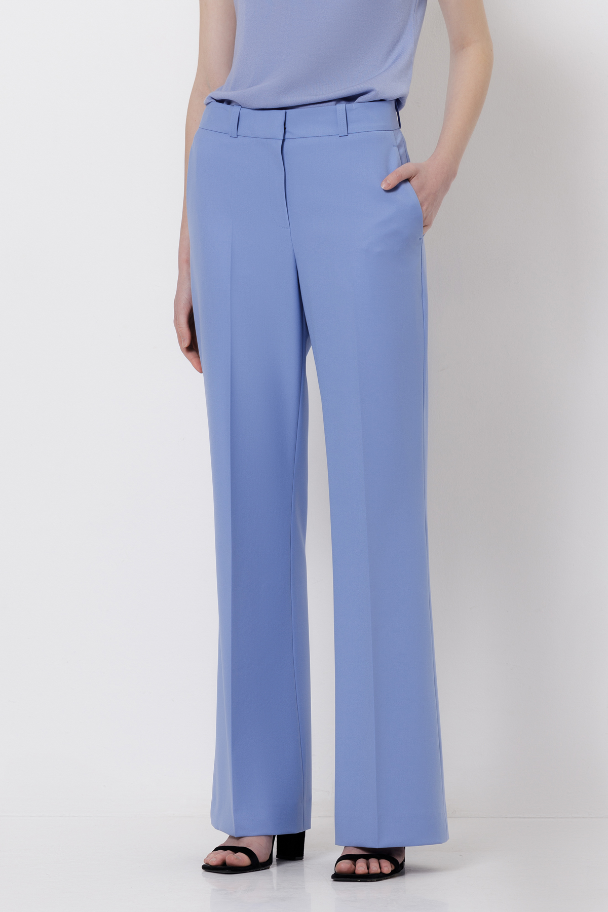 Брюки со стрелками VASSA&Co, пол женский, цвет фиолетовый, фото №3