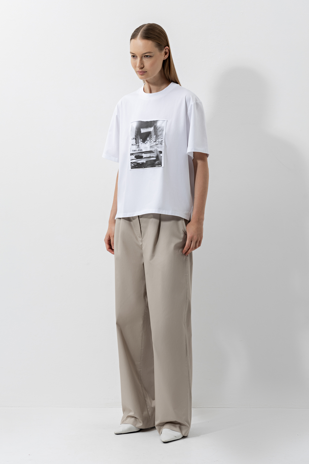 Футболка с принтом VASSA CODE, пол женский, цвет белый, фото №2