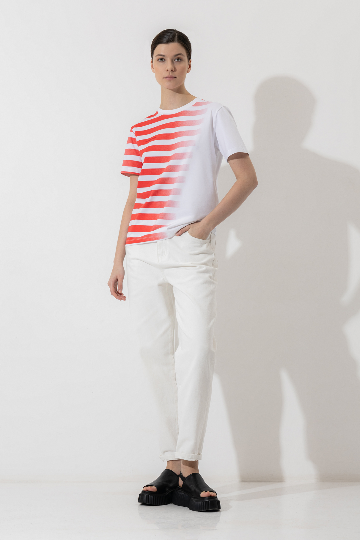 T-shirt VASSA CODE, пол female, цвет white, фото №3