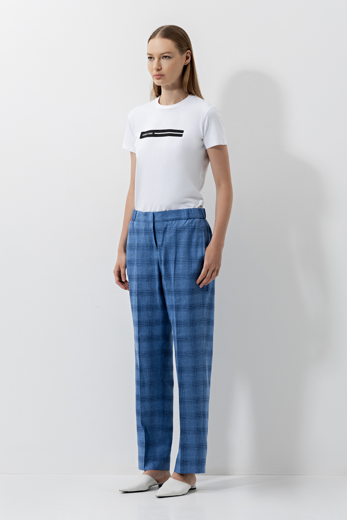 Футболка приталенного кроя , пол женский, цвет белый, фото №2