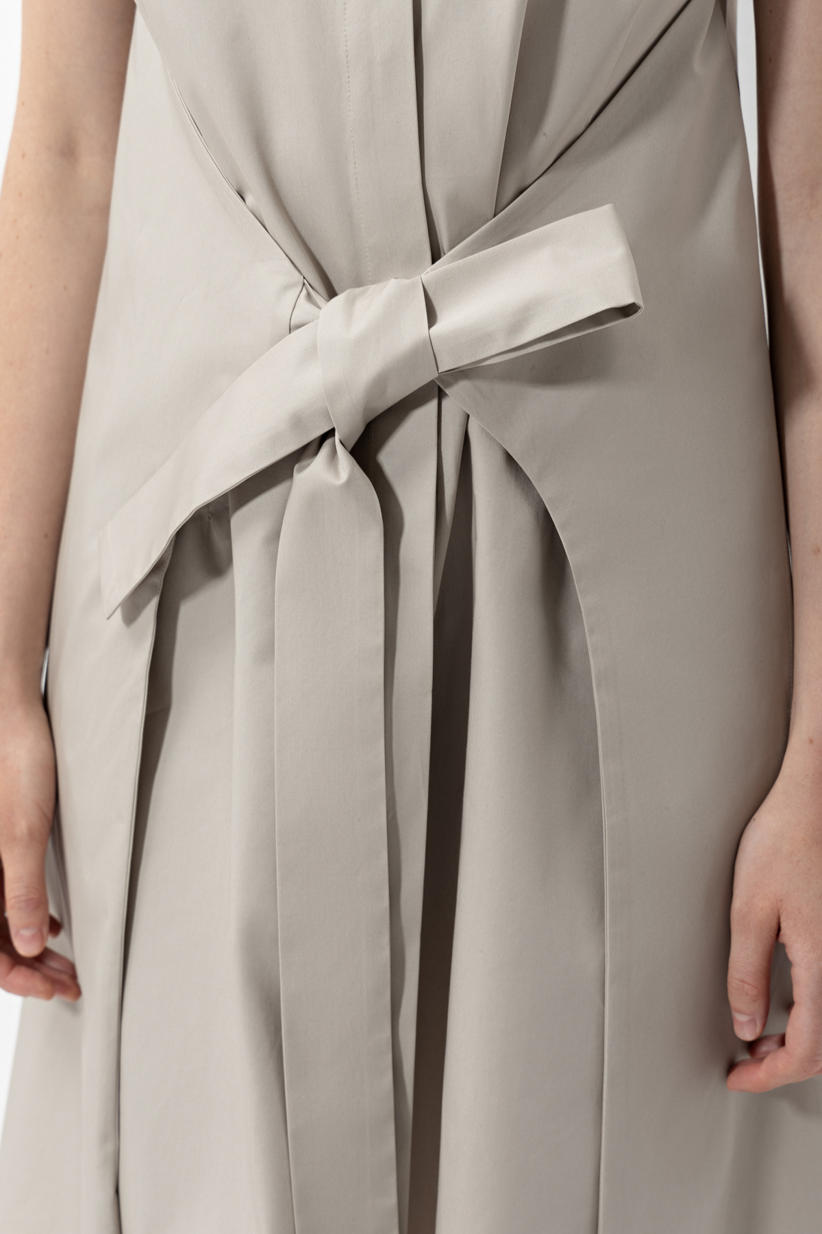 Платье из хлопка VASSA CODE, пол женский, цвет коричневый, фото №4