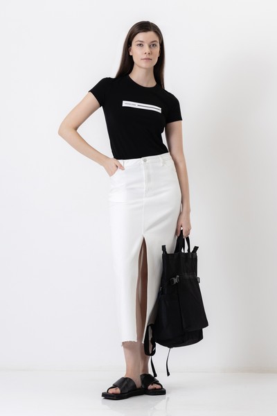 Skirt VASSA CODE, пол female, цвет white, фото №4