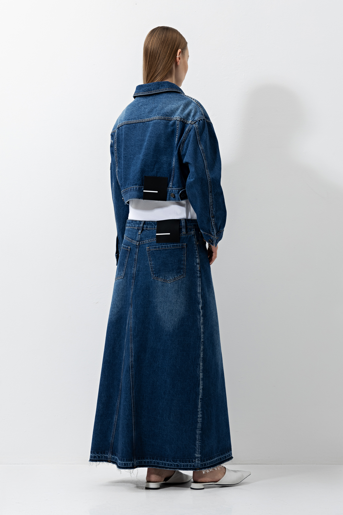 Denim jacket VASSA CODE, пол female, цвет синий, фото №7