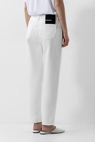 Джинсы Mom Fit , пол женский, цвет белый, фото №5