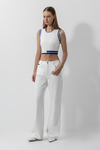 Джинсы Челси VASSA CODE, пол женский, цвет белый, фото №3