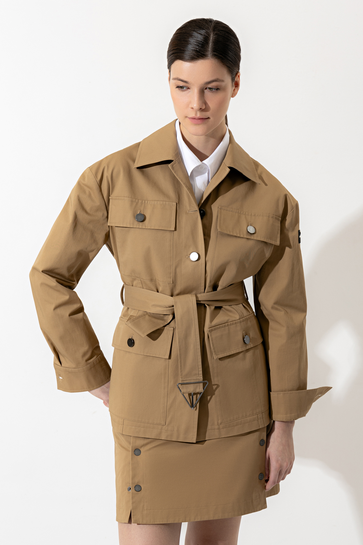 Jacket VASSA CODE, пол female, цвет brown, фото №3