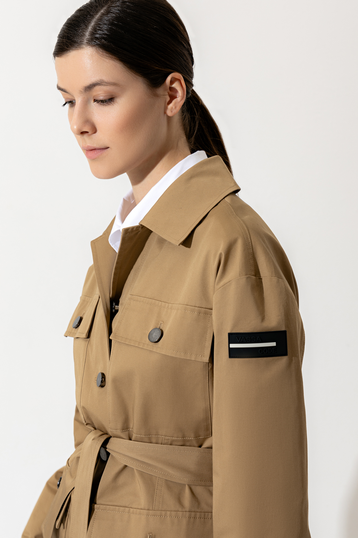 Jacket VASSA CODE, пол female, цвет brown, фото №2