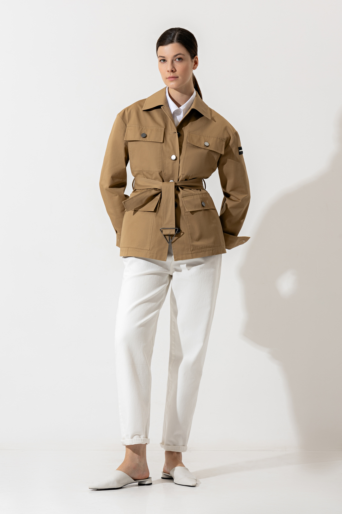 Jacket VASSA CODE, пол female, цвет brown, фото №5