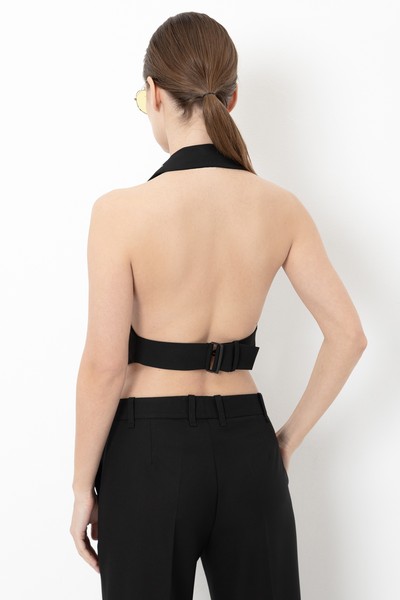 Vest VASSA&Co, пол female, цвет black, фото №4