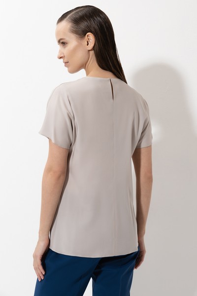 Blouse VASSA&Co, пол female, цвет бежевый, фото №4