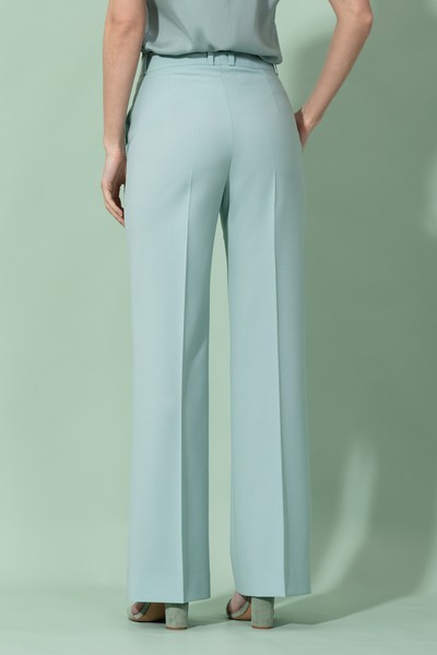 Trousers VASSA&Co, пол female, цвет голубой, фото №4