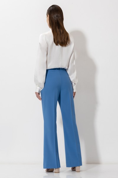 Брюки со стрелками VASSA&Co, пол женский, цвет синий, фото №6