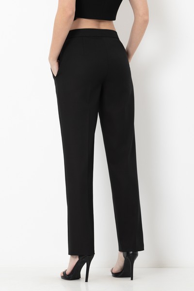 Trousers VASSA&Co, пол female, цвет black, фото №4