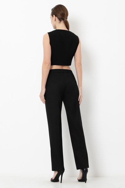 Trousers VASSA&Co, пол female, цвет black, фото №5