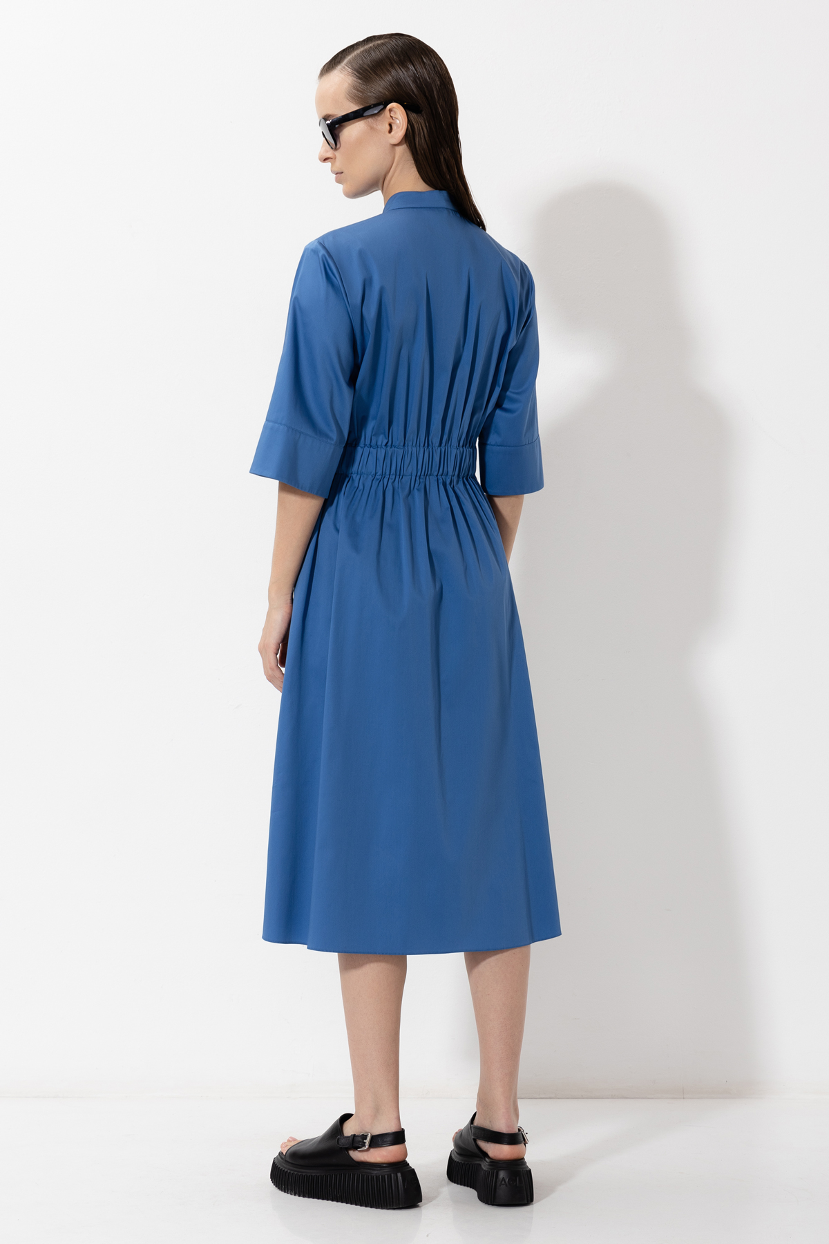 Dress VASSA&Co, пол female, цвет синий, фото №4