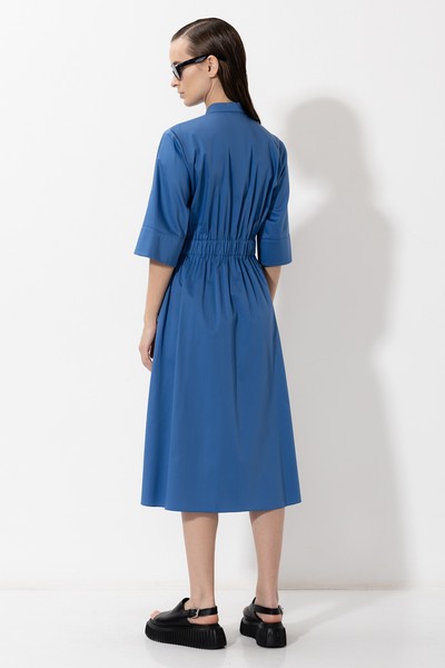 Dress VASSA&Co, пол female, цвет синий, фото №4