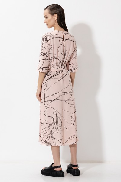 Платье с принтом VASSA&Co, пол женский, цвет розовый, фото №5