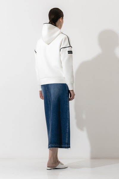 Sweatshirt VASSA CODE, пол female, цвет white, фото №8