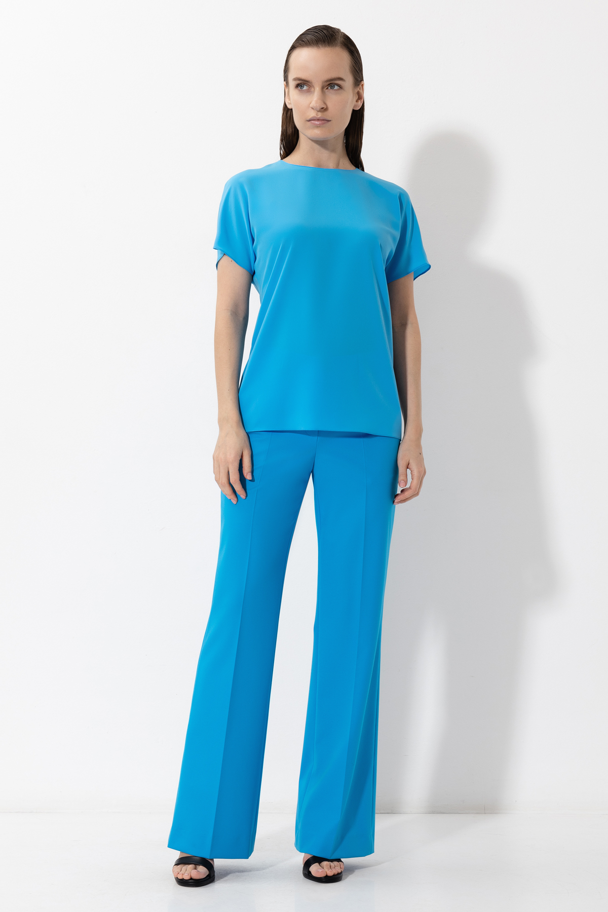 Blouse VASSA&Co, пол female, цвет голубой, фото №2