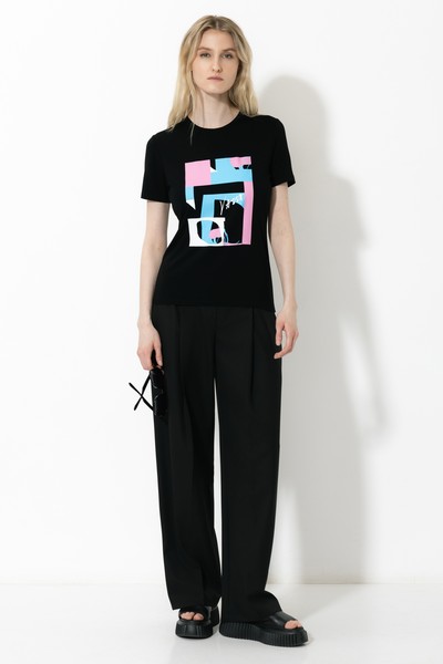 Футболка VASSA CODE, пол женский, цвет черный, фото №3