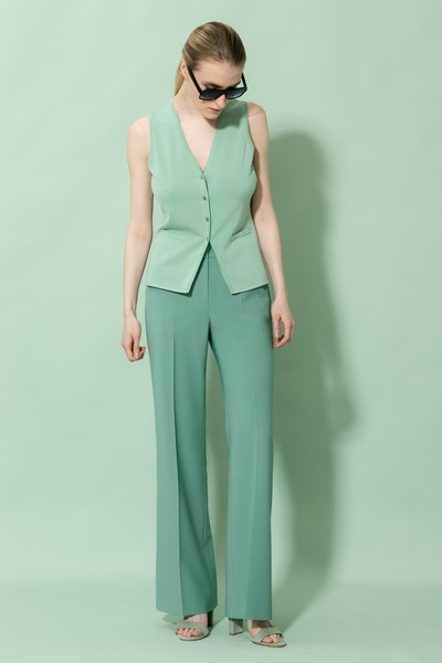 Жилет VASSA&Co, пол женский, цвет голубой, фото №2