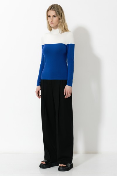 Джемпер VASSA&Co, пол женский, цвет синий, фото №2