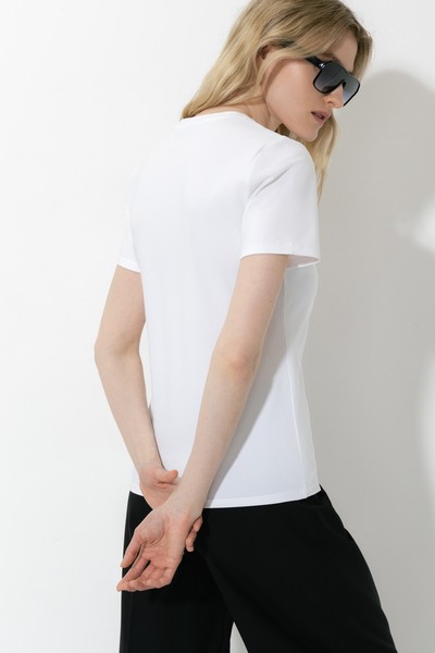 T-shirt VASSA CODE, пол female, цвет white, фото №2