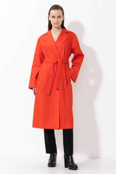 Плащ VASSA&Co, пол female, цвет red, фото №3