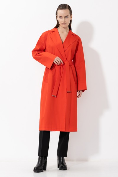 Плащ VASSA&Co, пол female, цвет red, фото №5