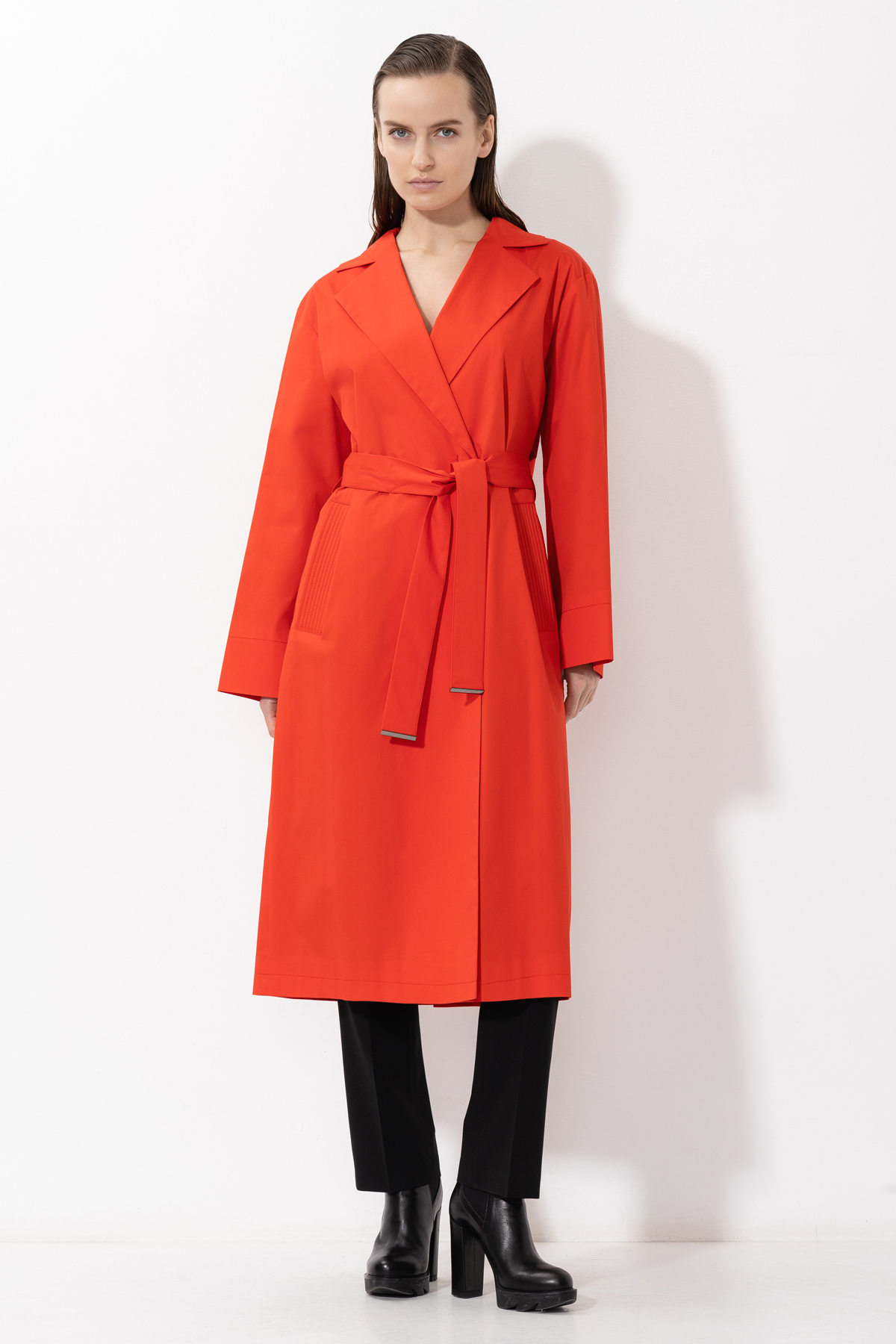 Плащ VASSA&Co, пол female, цвет red, фото №4