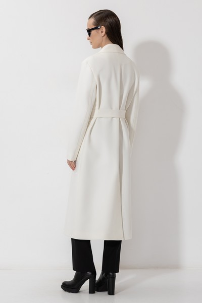 Классический плащ VASSA&Co, пол женский, цвет белый, фото №3