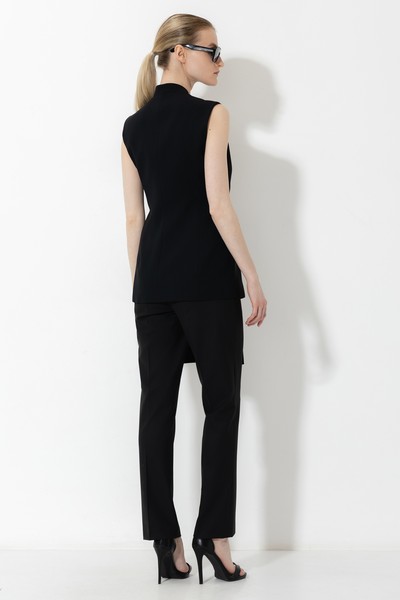 Жилет VASSA&Co, пол женский, цвет черный, фото №4