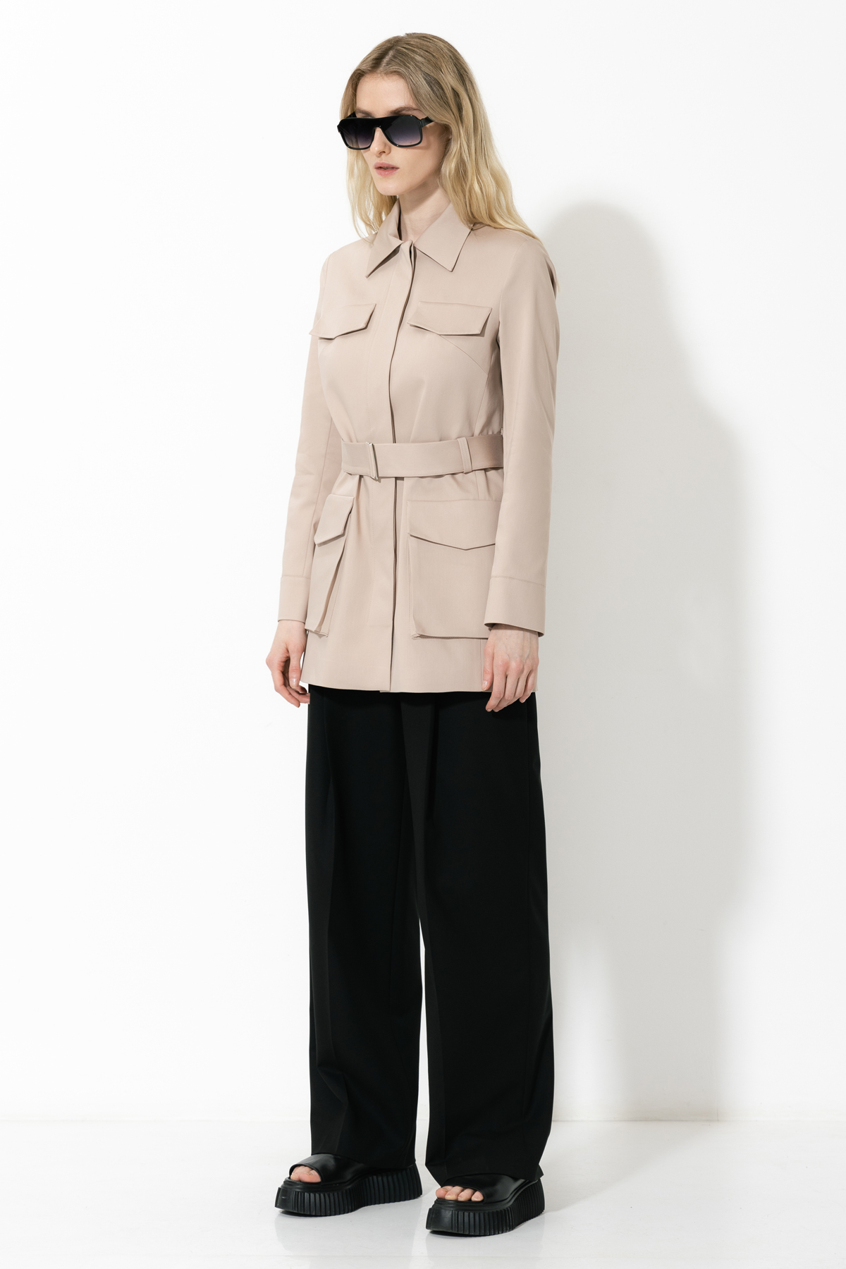 Jacket VASSA&Co, пол female, цвет бежевый, фото №3