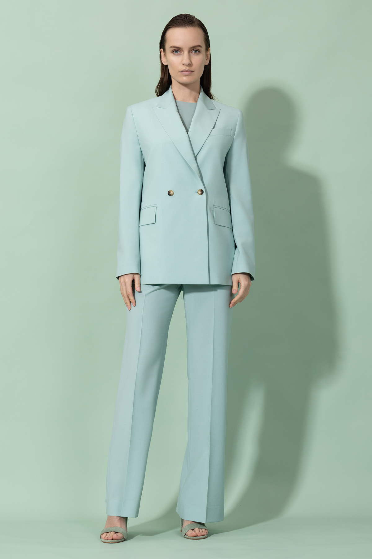 Jacket VASSA&Co, пол female, цвет голубой, фото №3