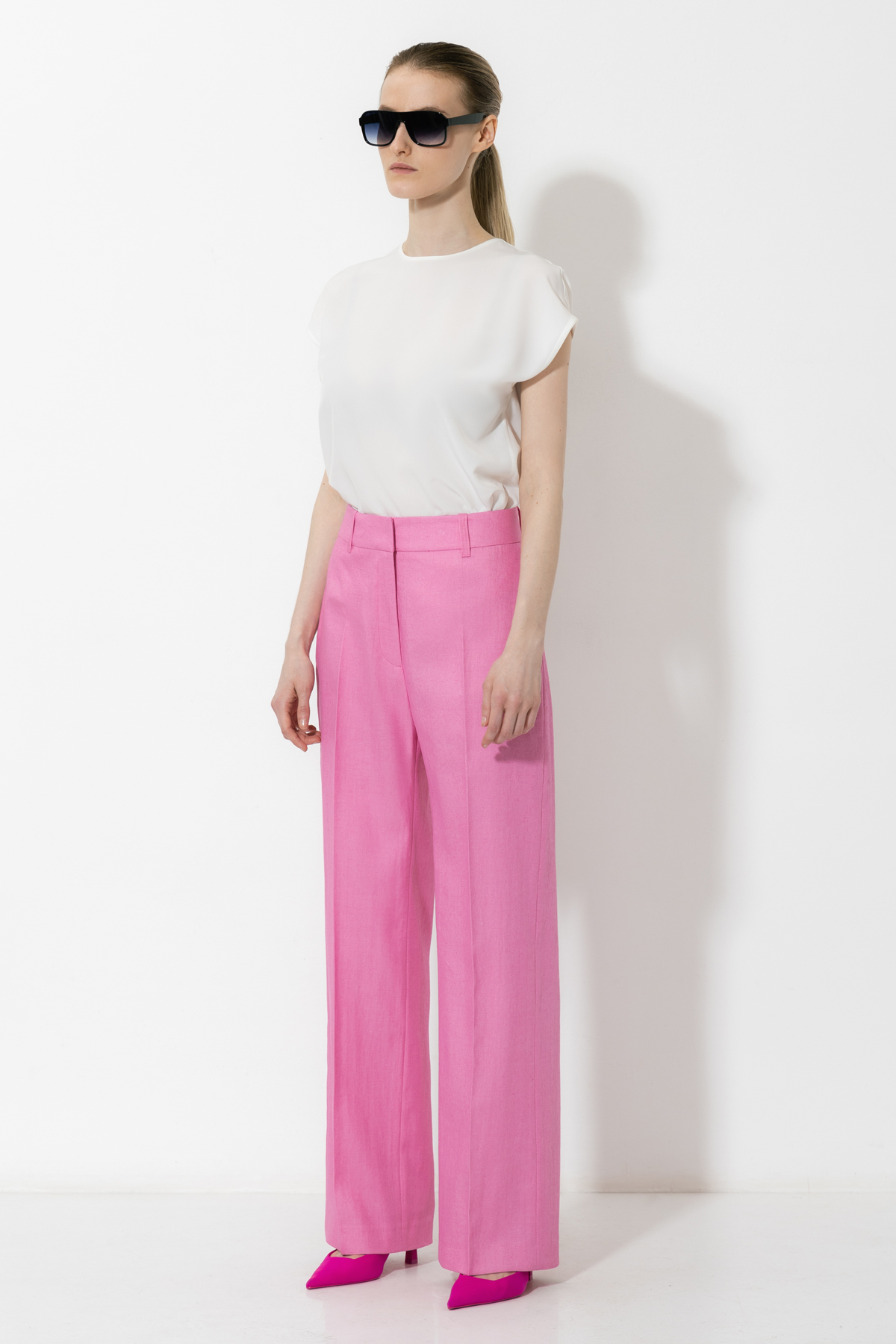 Брюки VASSA&Co, пол женский, цвет розовый, фото №2