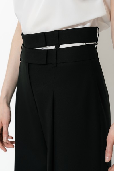 Брюки VASSA&Co, пол женский, цвет черный, фото №4