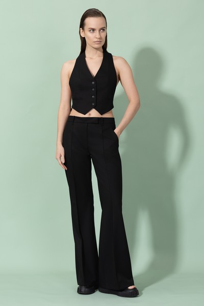 Trousers VASSA&Co, пол female, цвет black, фото №5