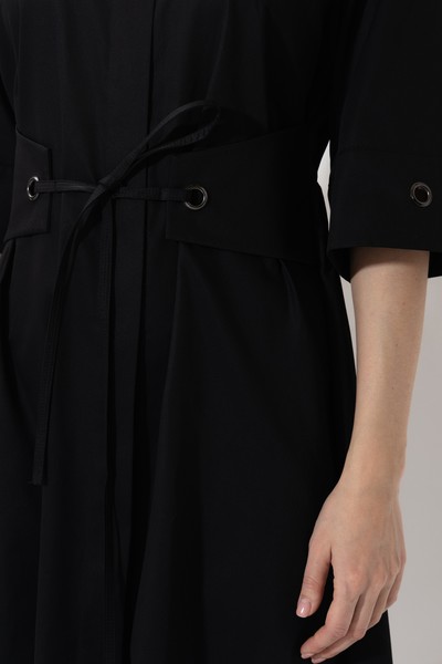 Платье с воротником-стойкой VASSA&Co, пол женский, цвет черный, фото №4