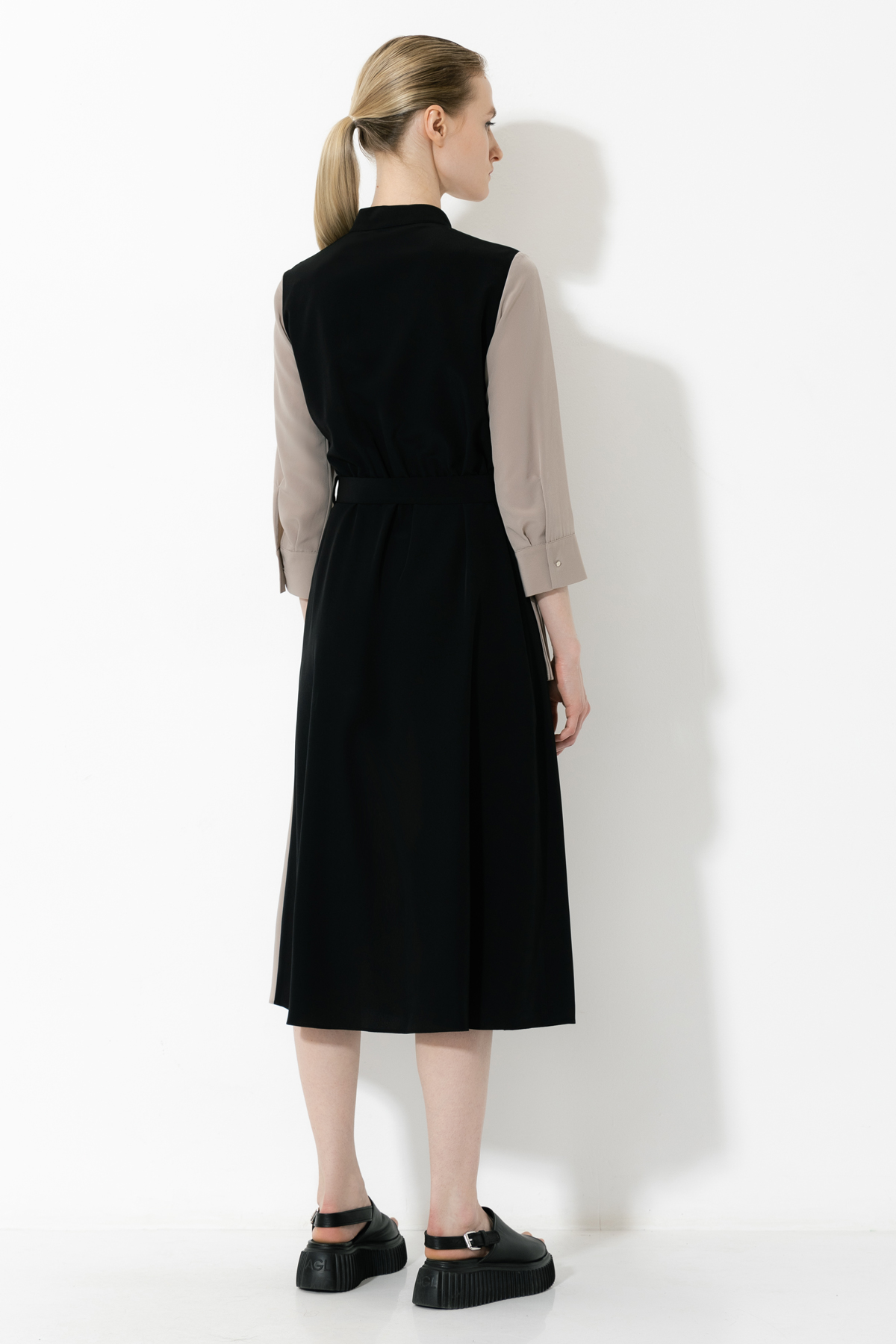 Платье VASSA&Co, пол женский, цвет бежевый, фото №4