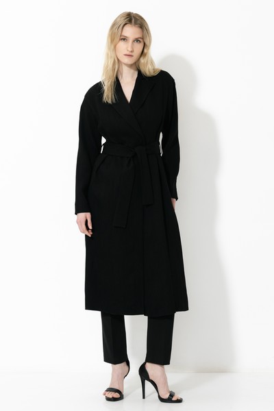 Удлиненный жакет VASSA&Co, пол женский, цвет черный, фото №3