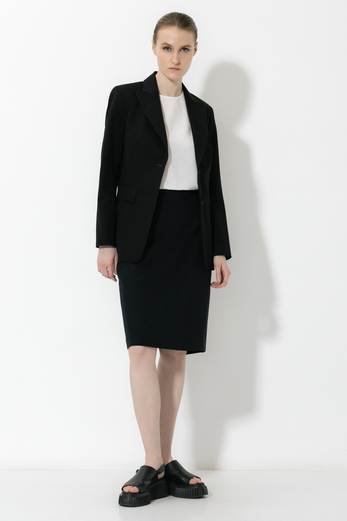 Юбка VASSA&Co, пол женский, цвет черный, фото №3