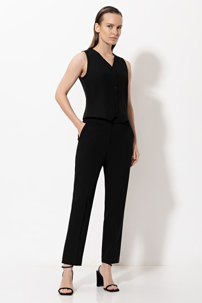 Жилет VASSA&Co, пол женский, цвет черный, фото №3