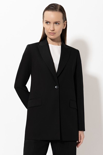 Жакет VASSA&Co, пол женский, цвет черный, фото №4