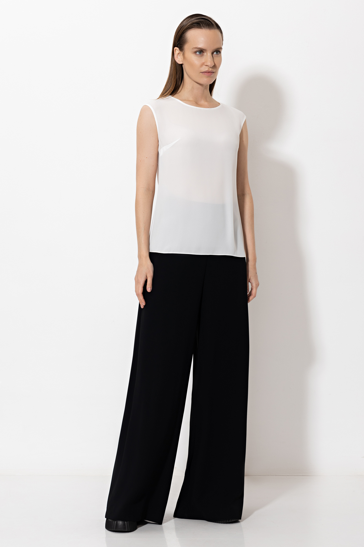 Блузка VASSA&Co, пол женский, цвет белый, фото №4