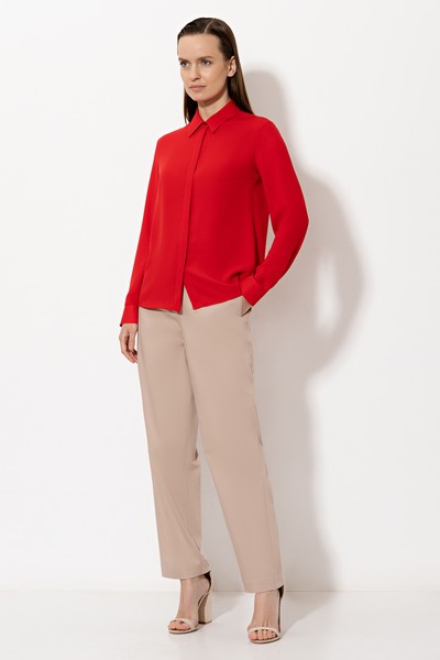 Блузка VASSA&Co, пол женский, цвет красный, фото №4