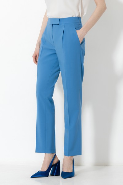 Брюки VASSA&Co, пол женский, цвет синий, фото №3