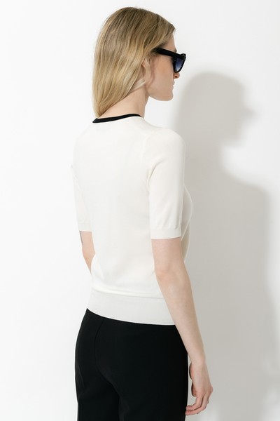 Джемпер , пол женский, цвет белый, фото №5